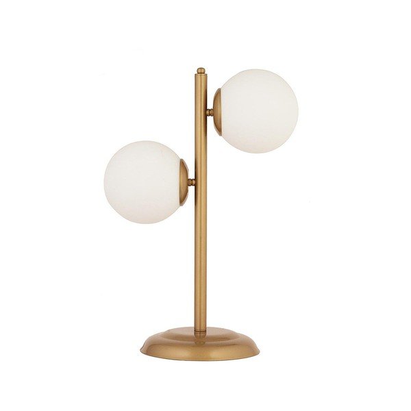 Bílá/ve zlaté barvě stolní lampa White Pine - Magenta Home