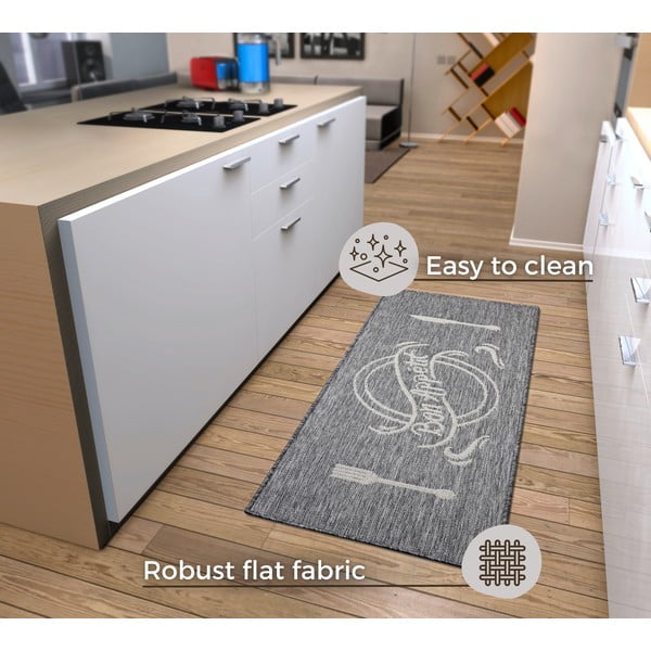 Šedobéžový běhoun 62x150 cm Cucina – Hanse Home-image-4