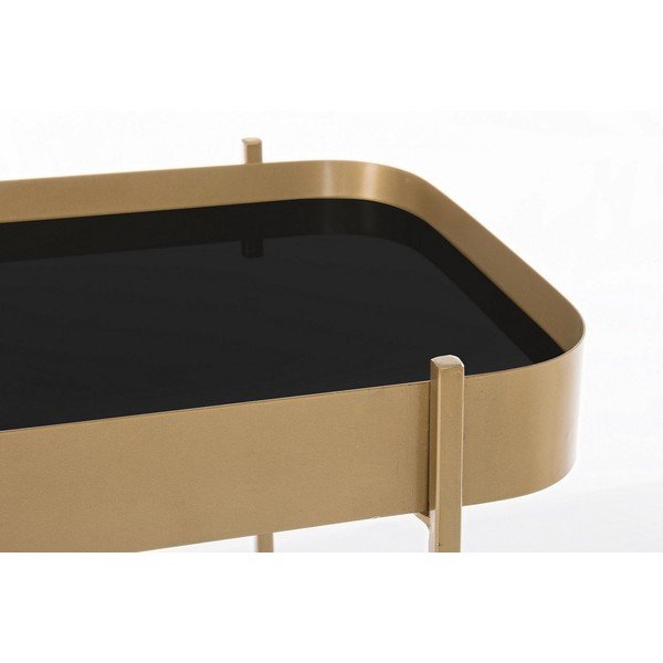 Konzolový stolek se skleněnou deskou ve zlaté barvě 43x120,5 cm Rashida – Bizzotto-image-3