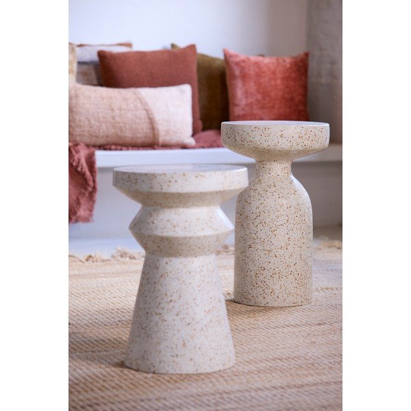 Terrazzo kulatý odkládací stolek ø 32 cm Moravit – Light & Living-image-1