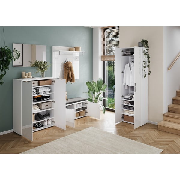 Bílá šatní skříň 59x197 cm Genova – Germania-image-1