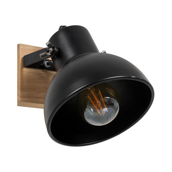 Nástěnné svítidlo v černé a přírodní barvě – Ixia-image-2