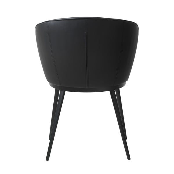 Černá jídelní židle z imitace kůže Unique Furniture Gain Leath-image-2