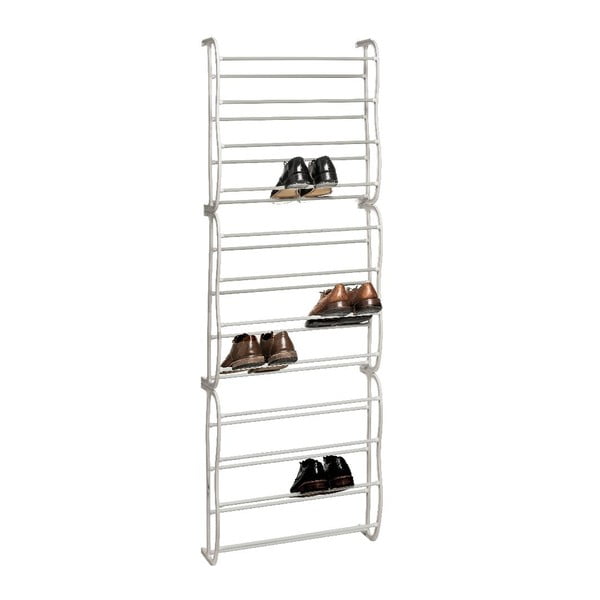 Bílý kovový závěsný stojan na boty – Premier Housewares-image-1