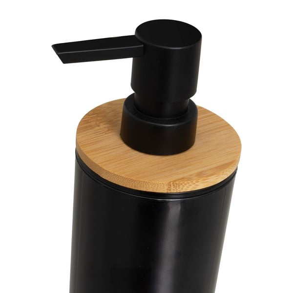 Černá plastová sada doplňků do koupelny – Casa Selección-image-4