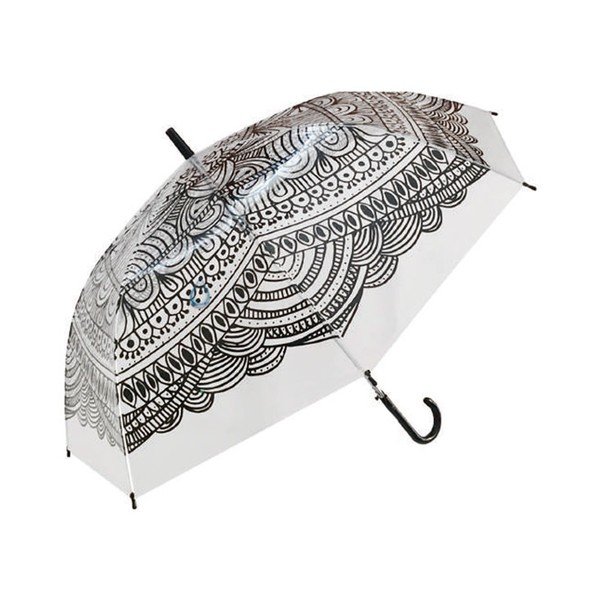 Transparentní holový deštník Ethnic, ⌀ 105 cm