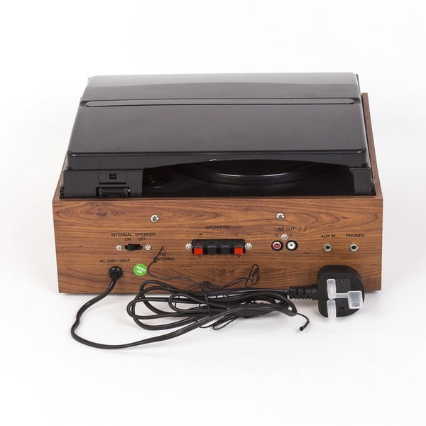 Černý gramofon s rádiem GPO Empire Black TG-192-image-1