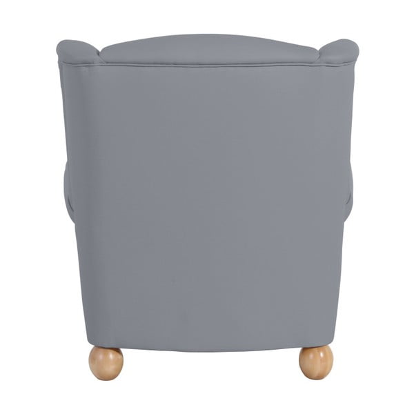 Šedé křeslo ušák Max Winzer Monarch Gray-image-3