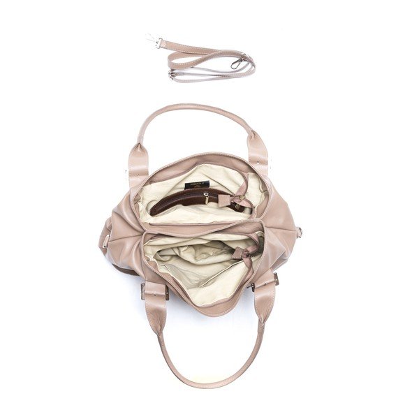 Kožená kabelka Isabella Rhea 2129 Fango-image-4