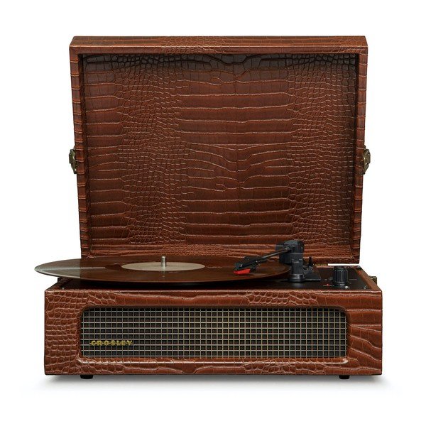 Hnědý gramofon Crosley Voyager Croc-image-4