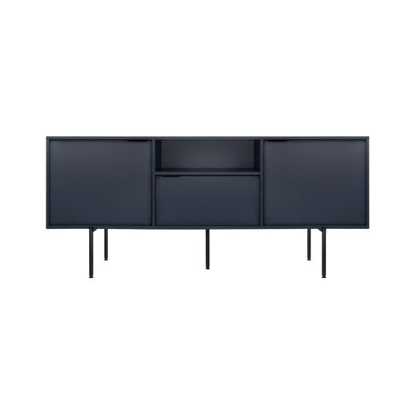 Tmavě modrý TV stolek 180x79x50 cm Bau – noo.ma-image-2
