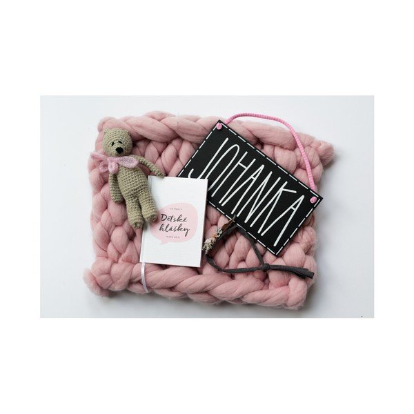 Růžový zápisník se záložkou na dětské hlášky Bloque.-image-4