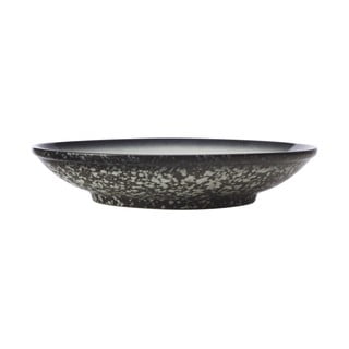 Bílo-černá keramická servírovací miska Maxwell & Williams Caviar, ø 25 cm