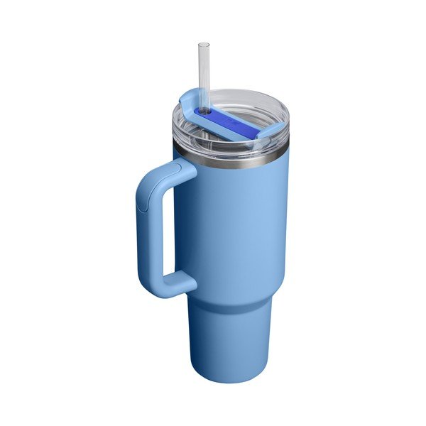 Modrá termoska s brčkem z nerezové oceli 1,18 l Quencher H2.O FlowState™ Tumbler Blue Sky – Stanley-image-2