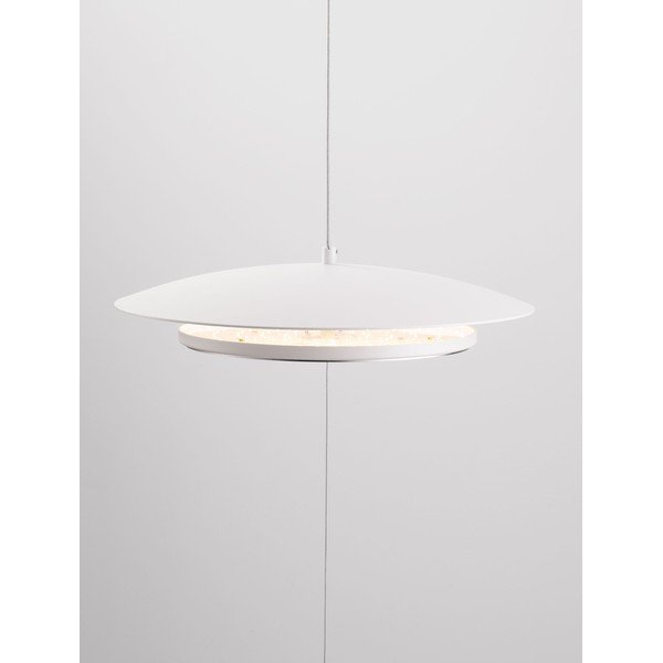 Matně bílá hliníková LED stmívatelná stojací lampa (výška 330 cm) Olos – Nova Luce-image-3