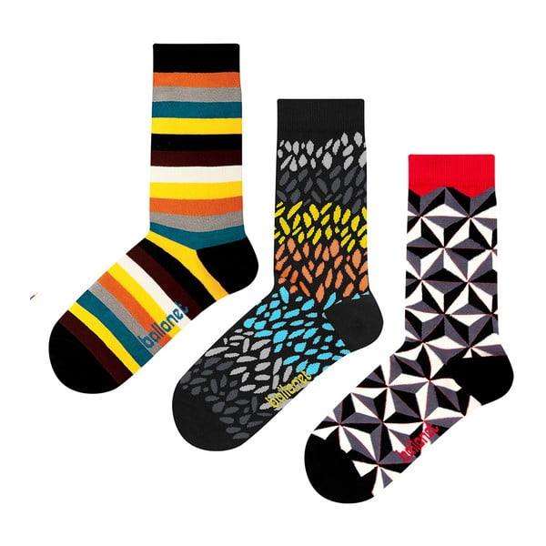Set 3 párů ponožek Ballonet Socks Autumn v dárkovém balení, velikost 36 - 40