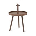 Odkládací stolek z ořechového dřeva Wireworks Pick Me Up, ø 45 cm