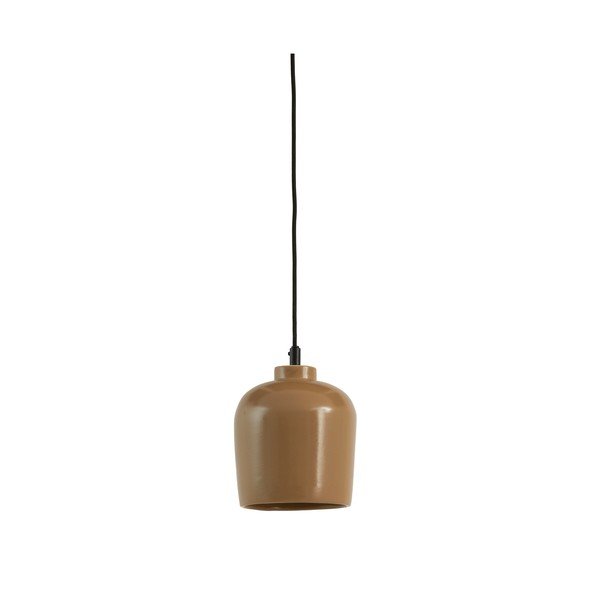 Hnědé stropní svítidlo s keramickým stínidlem ø 18 cm Dena – Light & Living