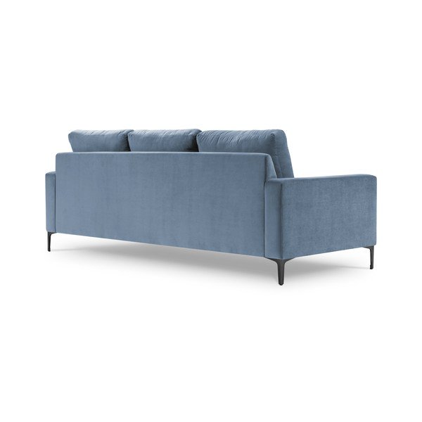 Světle modrá sametová pohovka Kooko Home Harmony, 220 cm-image-2