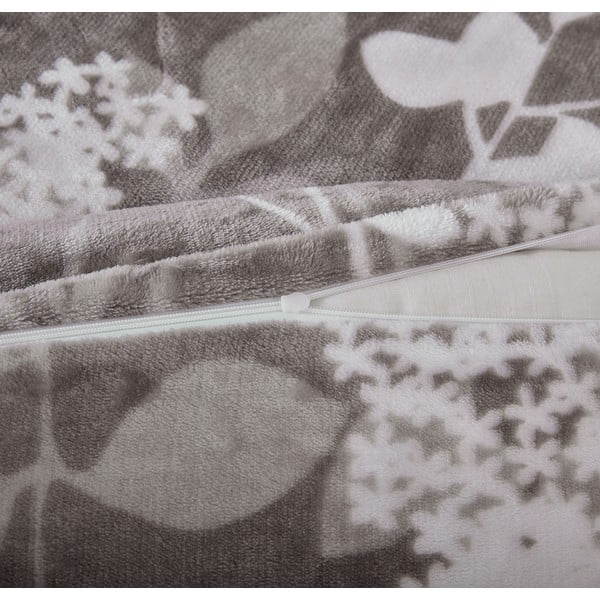 Šedé povlečení na jednolůžko z mikroplyše 140x200 cm Sambuco – My House-image-2