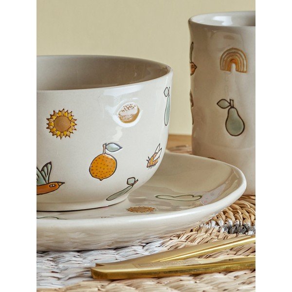 Kameninová dětská jídelní sada 3 ks Agnes – Bloomingville Mini-image-2