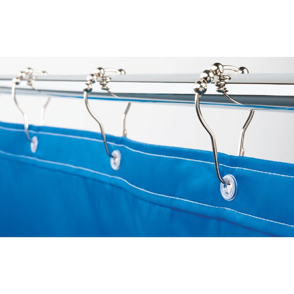 Háčky ke sprchovému závěsu v sadě 12 ks v leskle stříbrné barvě 3,5 cm Anello – Spirella-image-1