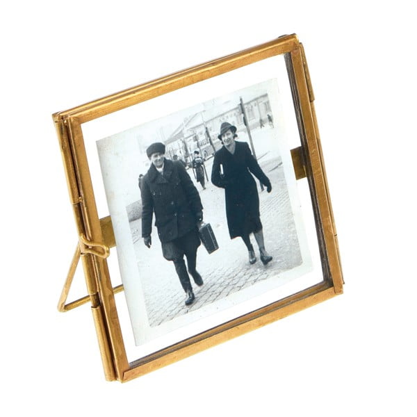 Kovový stojací rámeček ve zlaté barvě 8x8 cm – Rex London