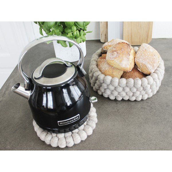 Pískově hnědý kuličkový vlněný úložný košík Wooldot Ball Basket, ⌀ 28 cm-image-3