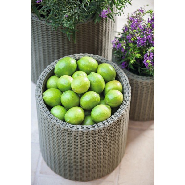 Šedý květináč Keter Planter, ø 35 cm-image-1