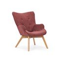 Červené manšestrové křeslo Niko – Ropez