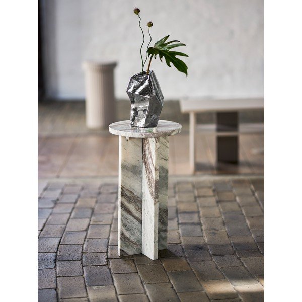 Mramorový kulatý odkládací stolek ø 30 cm Jasmia – Bloomingville-image-1