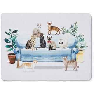 Korkové prostírání 4 ks 21.5x29 cm Curious Cats - Cooksmart ®