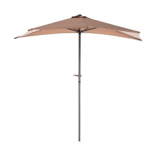 Béžový slunečník ø 240 cm – LDK Garden