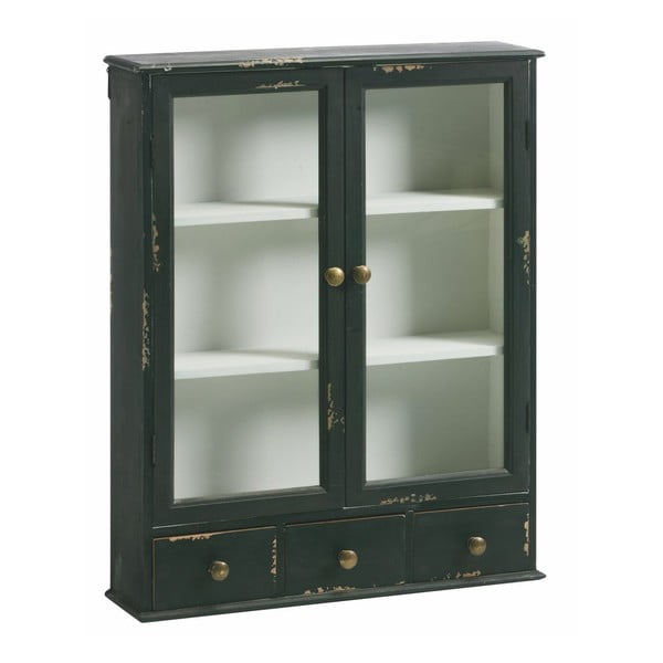 Nástěnná skříňka Wall Cabinet Black, 75x60x15 cm