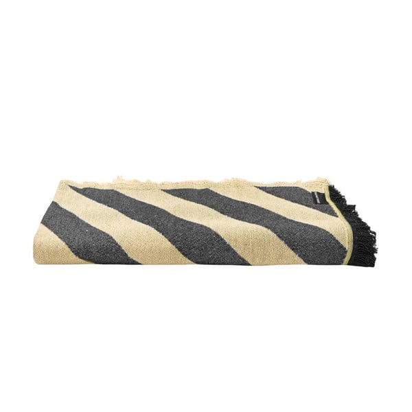 Černo-béžový přehoz na dvoulůžko 240x240 cm Black Lines – Really Nice Things-image-2