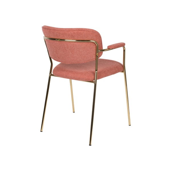 Růžové jídelní židle v sadě 2 ks Jolien – White Label-image-4