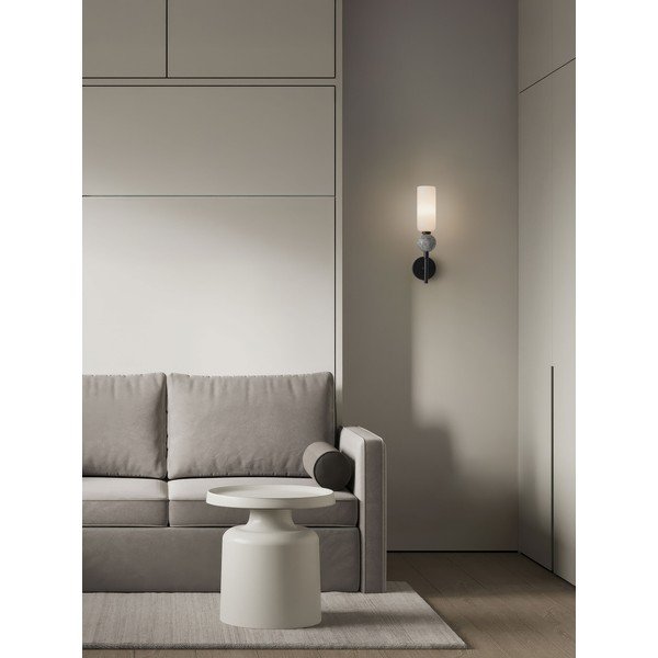 Matně černé kamenné nástěnné svítidlo Filomena – Nova Luce-image-1