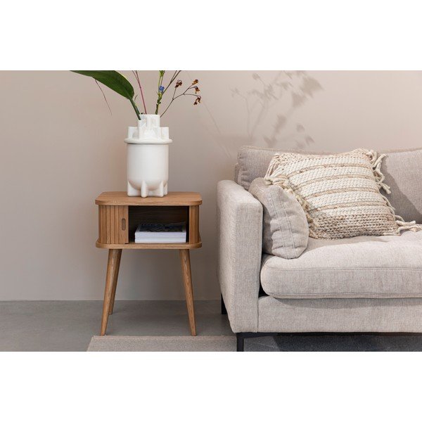 Noční stolek v dekoru dubu v přírodní barvě Barbier – Zuiver-image-4