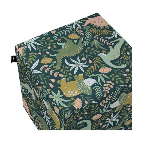 Zelený dětský puf Magic - Yellow Tipi-image-1