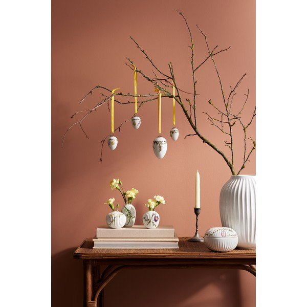 Sada 3 miniaturních porcelánových váz Kähler Design Hammershøi Spring-image-2