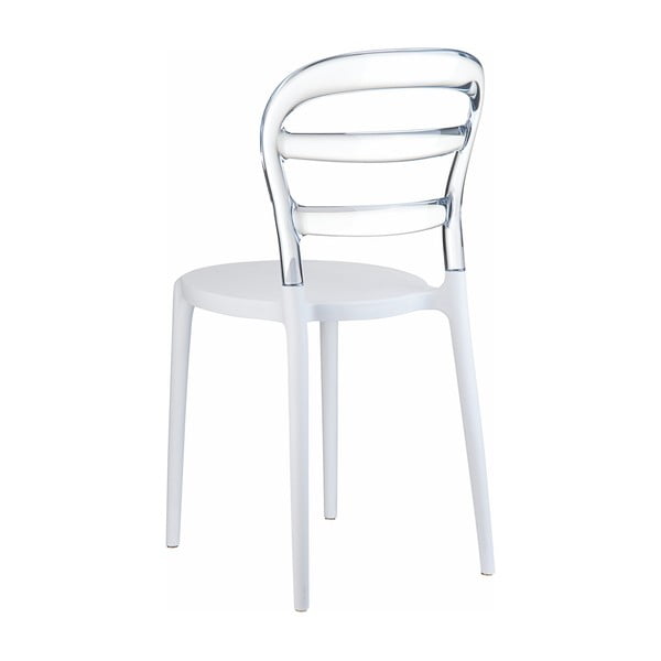 Židle MIss Bibi White/Clear