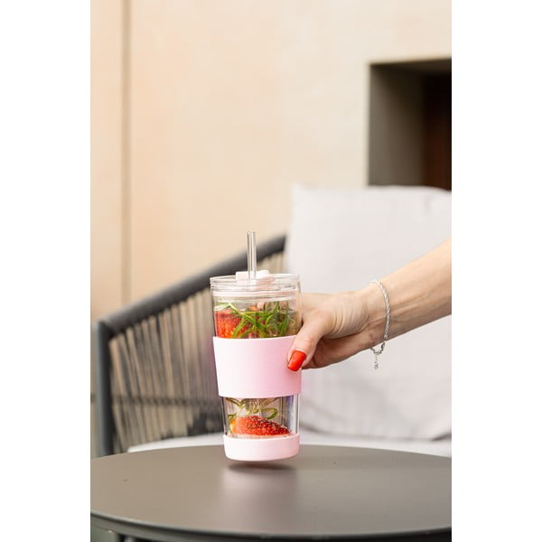 Růžový termo hrnek 600 ml Fuori – Vialli Design-image-3