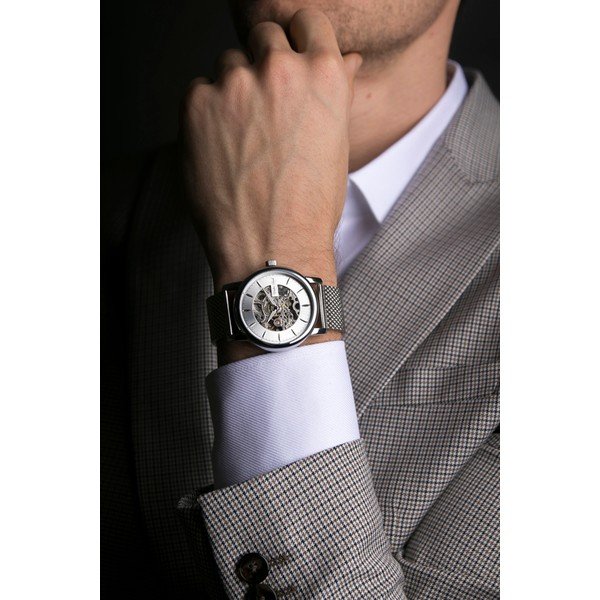 Pánské hodinky s páskem z nerezové oceli ve stříbrné barvě Walter Bach Randy-image-3