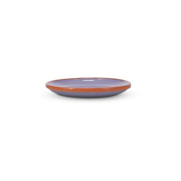 Oranžový/fialový dezertní  talíř z kameniny ø 18 cm Duo – ONA-image-3