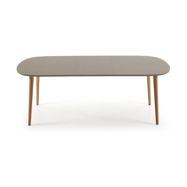 Šedý rozkládací jídelní stůl Kave Home Oakland, 160 x 100 cm-image-3