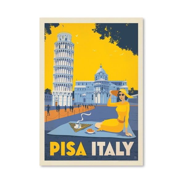 Plakát Americanflat Pisa, 42 x 30 cm