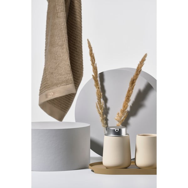 Béžový porcelánový kelímek na zubní kartáčky Nova - Zone-image-4