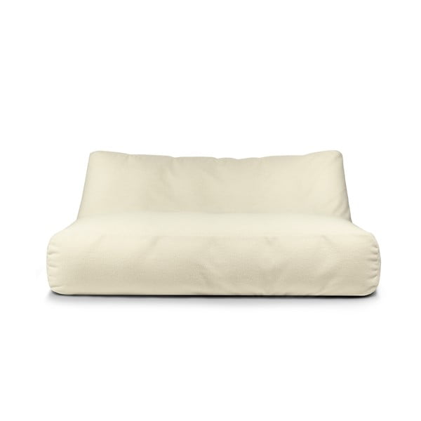 Krémový sedací vak z textilie bouclé Sofa Tube 190 – SLOWDOWN-image-1