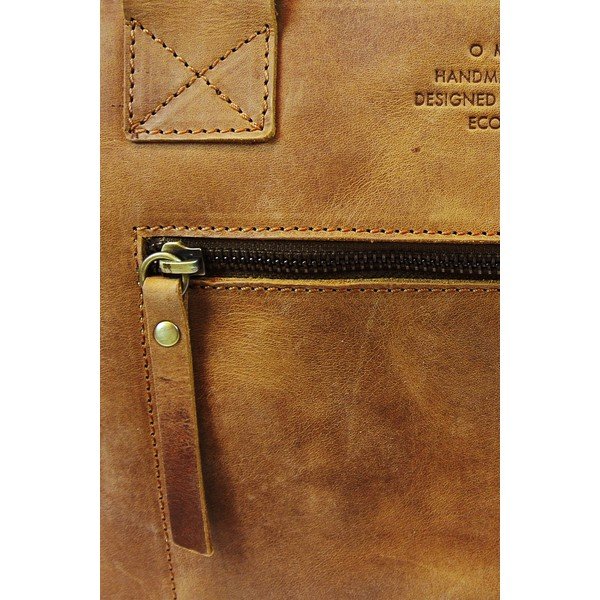 Hnědá kožená vintage kabelka O My Bag Madam Rose-image-4