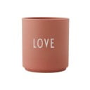 Růžovo-béžový porcelánový hrnek 300 ml Love – Design Letters